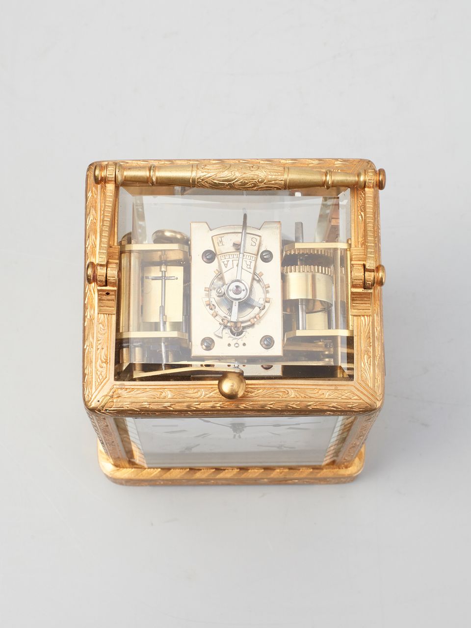 A French 3 dial 'one piece case' travelling clock, attributed to Bolviller, circa 1840 - image 6