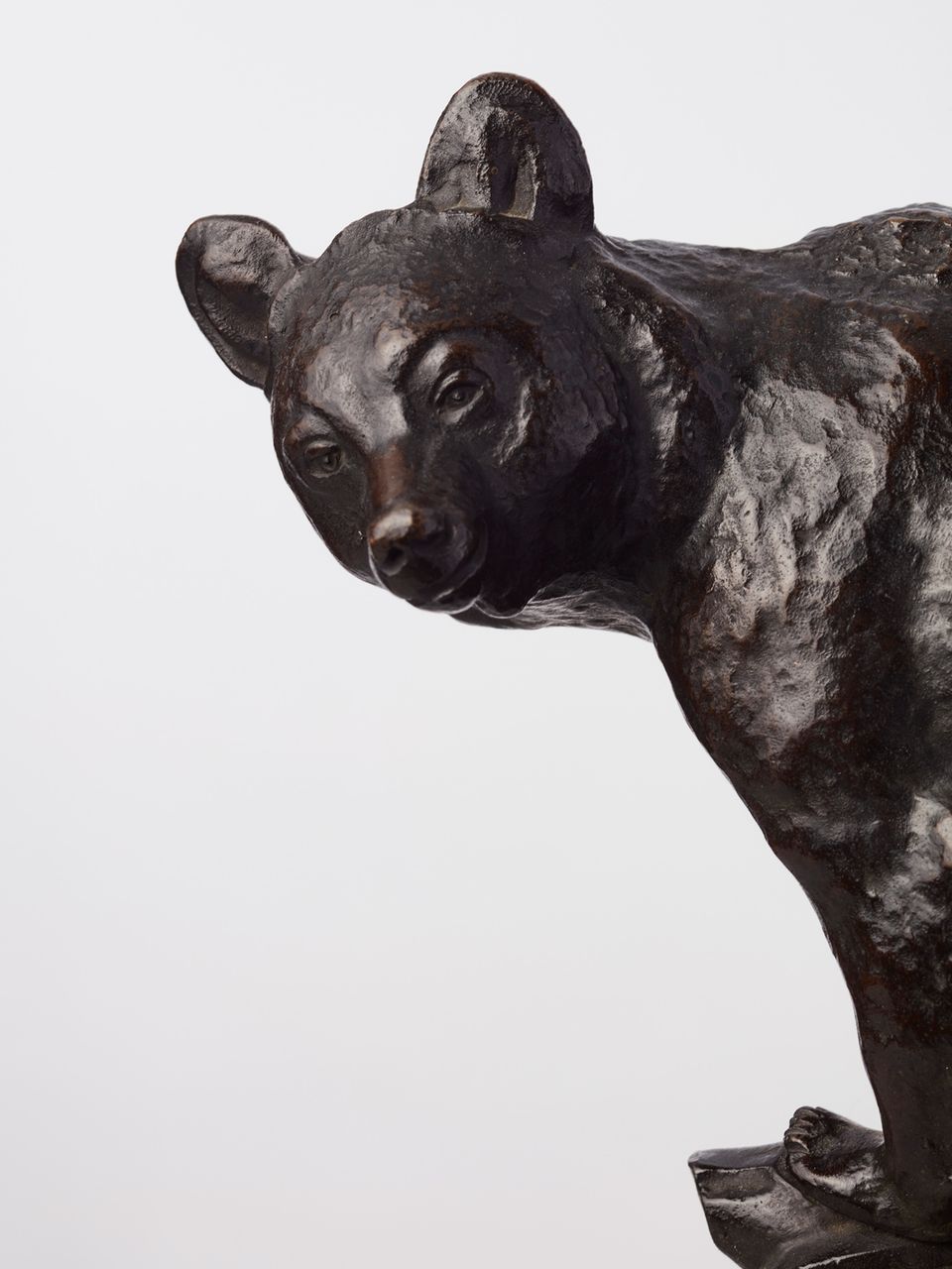 A German bronze art-deco sculpture of a bear in a tree by Anton Bushelberger, circa 1920 - image 4