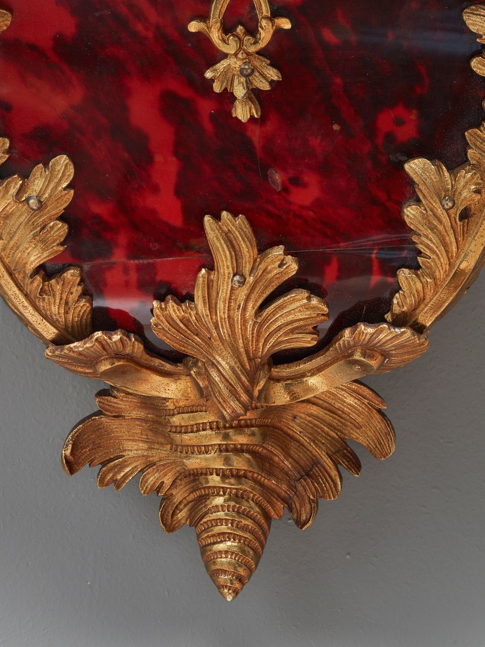 Stoelklok Rood Goud & Emaille Wijzerplaat - afbeelding 7