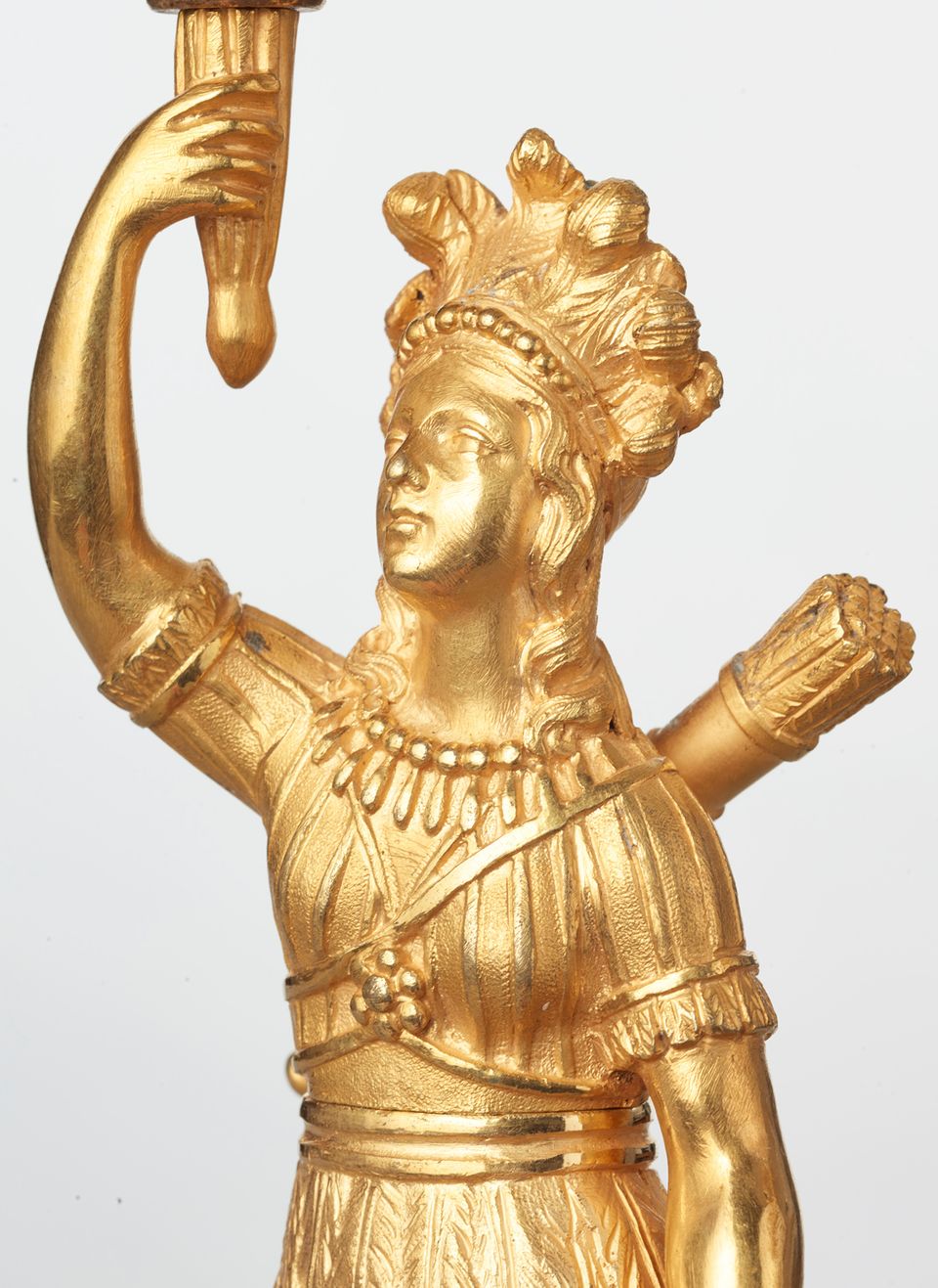 A pair of French bronze ‘Paul and Virginie’ candlesticks, circa 1830 - image 7