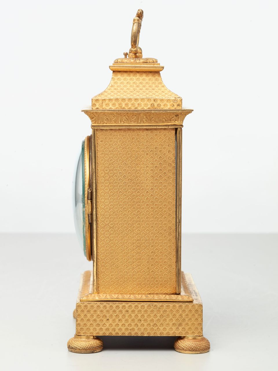 A small Vienna bronze gilt travelling clock by Tobias Flaschge, circa 1810 - image 3