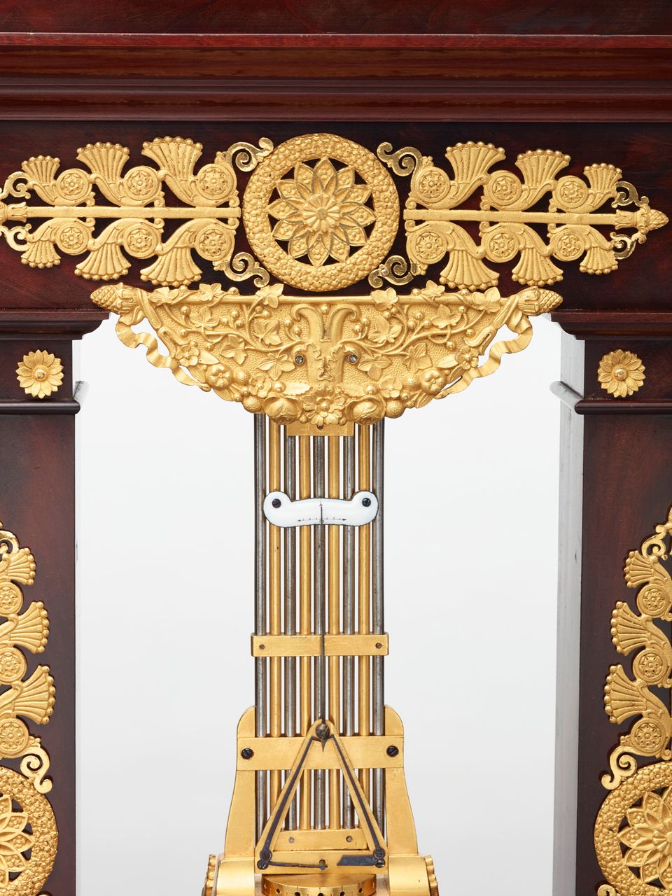 A rare French mahogany and bronze oscillating mantel clock, circa 1830 - image 4