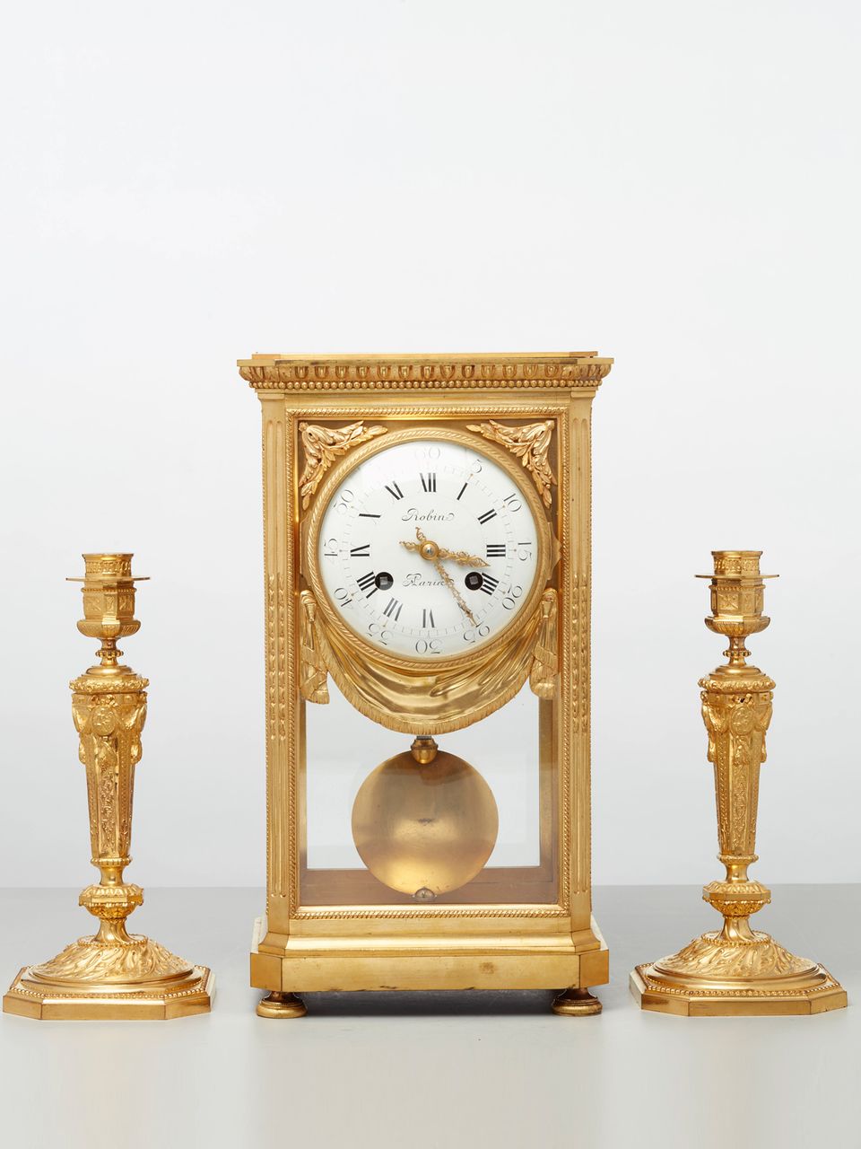 A fine French bronze ‘four glass’ table regulator by Robin, circa 1880 - image 8