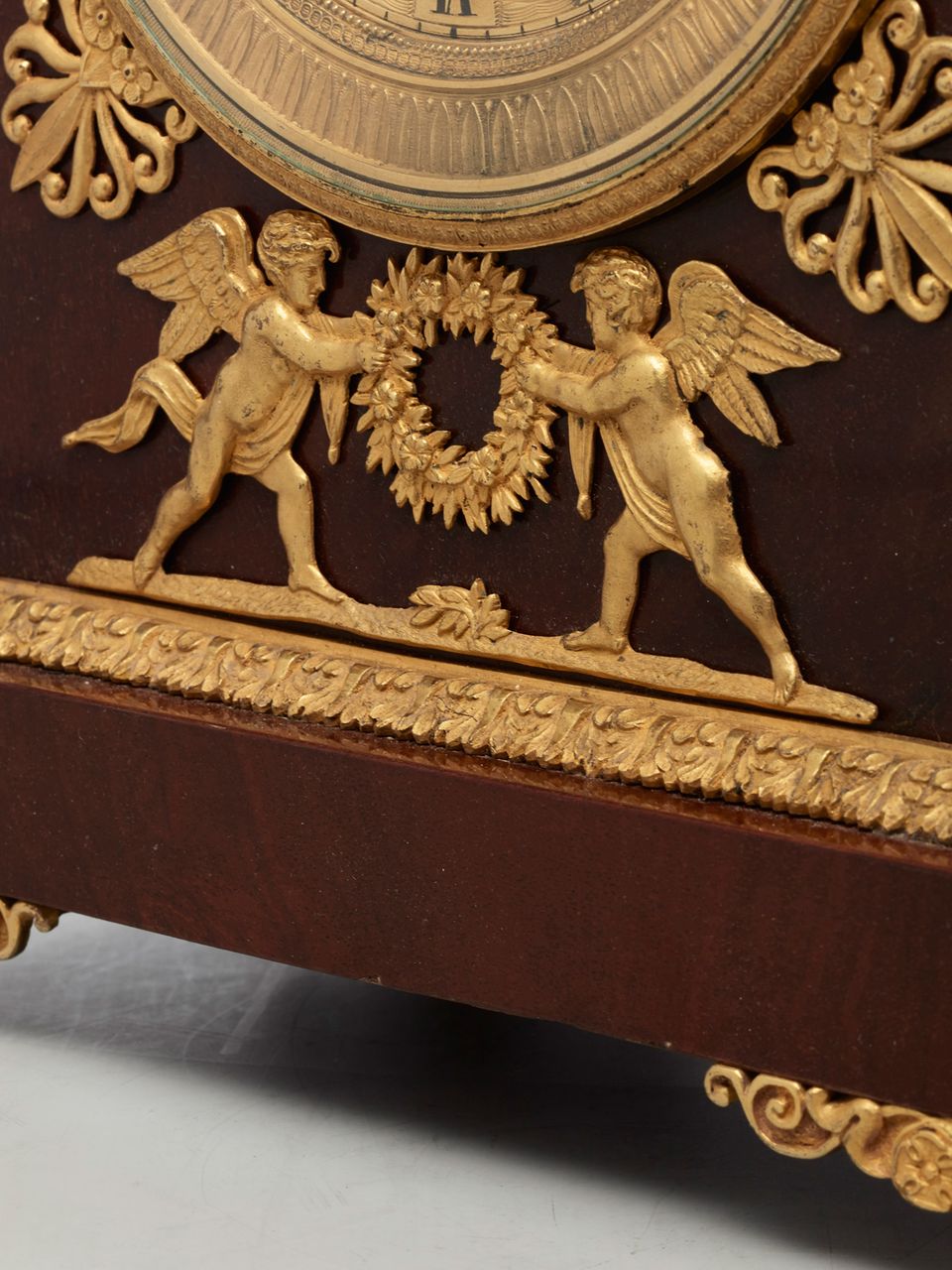 A charming Viennese mahogany and gilt mantel clock by J Straub, circa 1830 - image 7