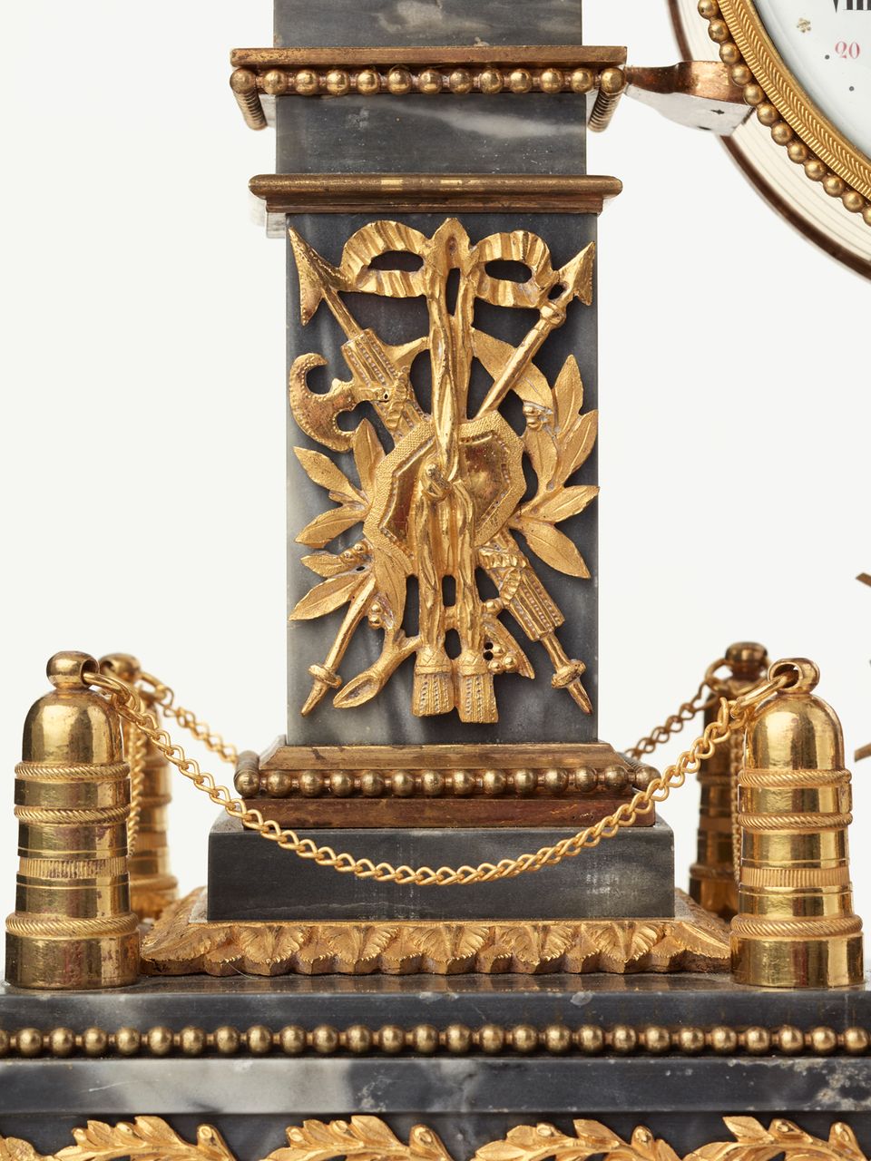 A French Louis XVI grey marble mantel clock by Cellier, circa 1770 - image 9