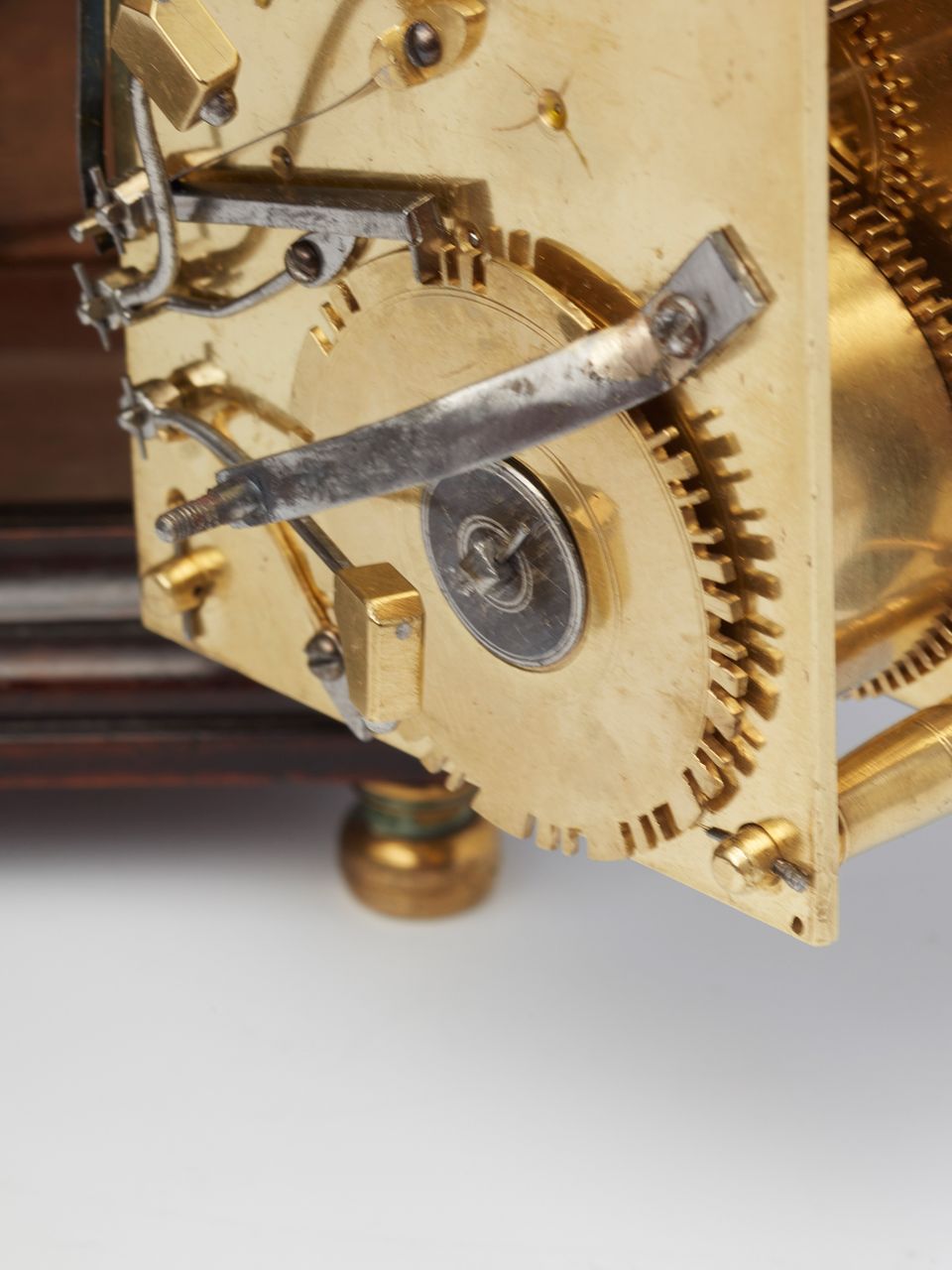 A handsome small south German walnut bracket clock by Gruony, circa 1770. - image 10