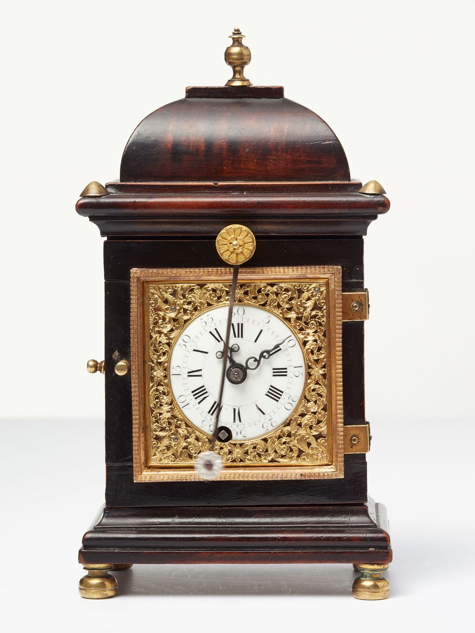 A handsome small south German walnut bracket clock by Gruony, circa 1770. - image 2