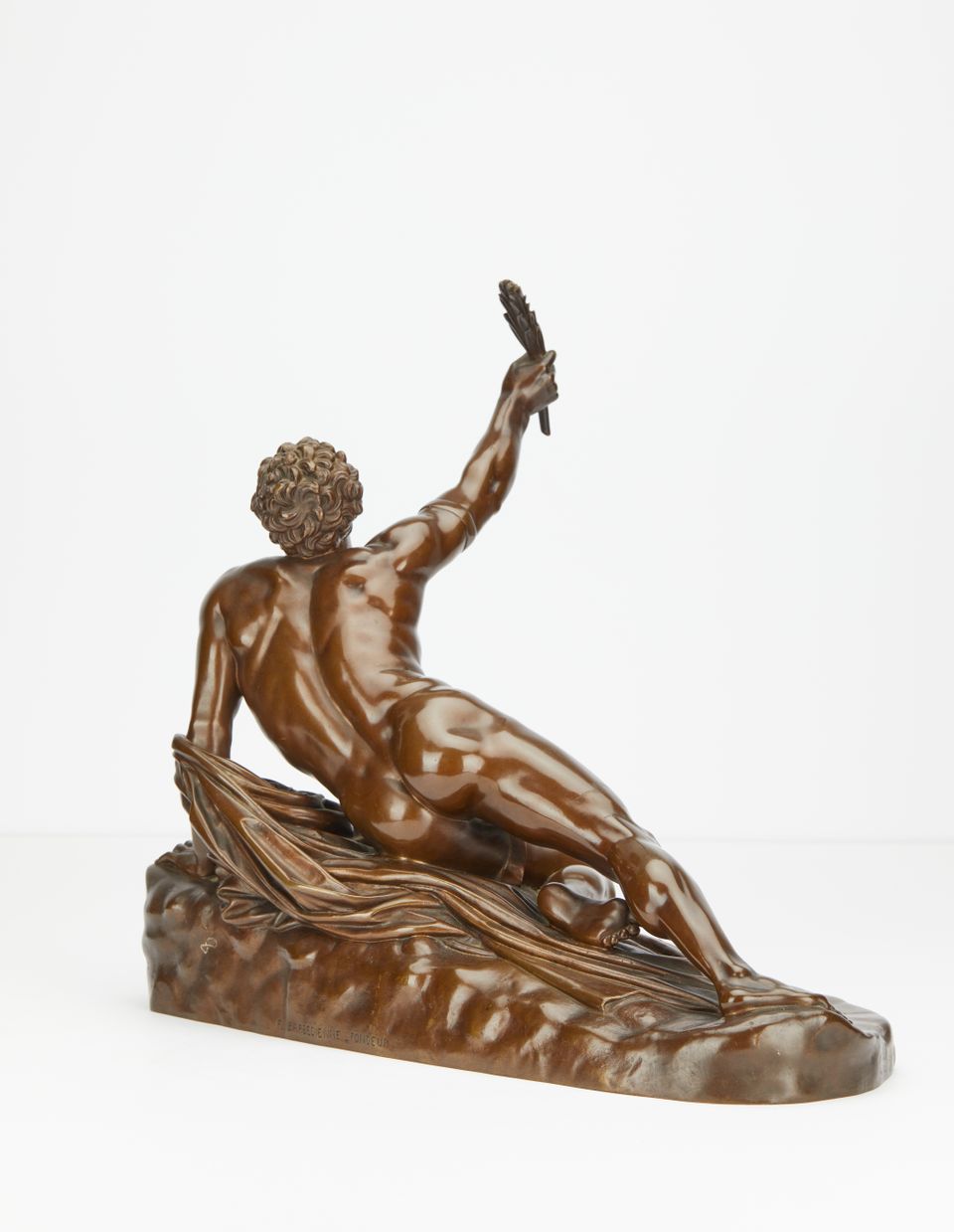 Frenchg bronze gladiator figure - image 2