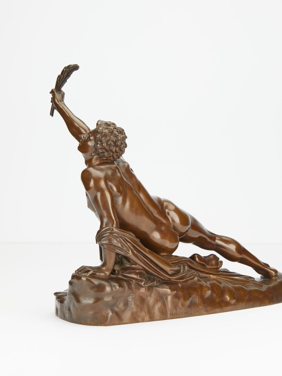 Frenchg bronze gladiator figure - image 3