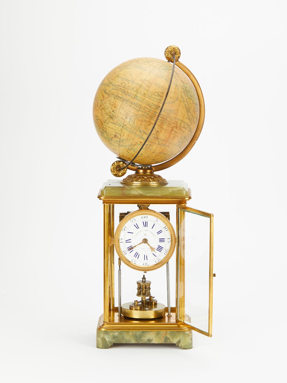 Year running 4 glass mantel clock - image 4