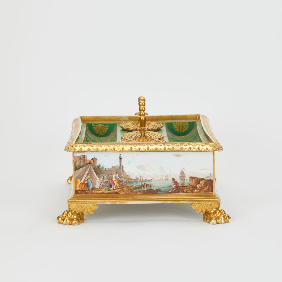French Porcelain Inkwell - image 4