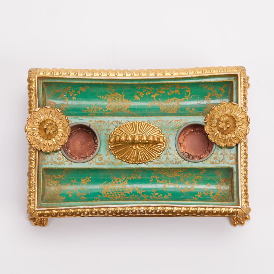 French Porcelain Inkwell - image 6