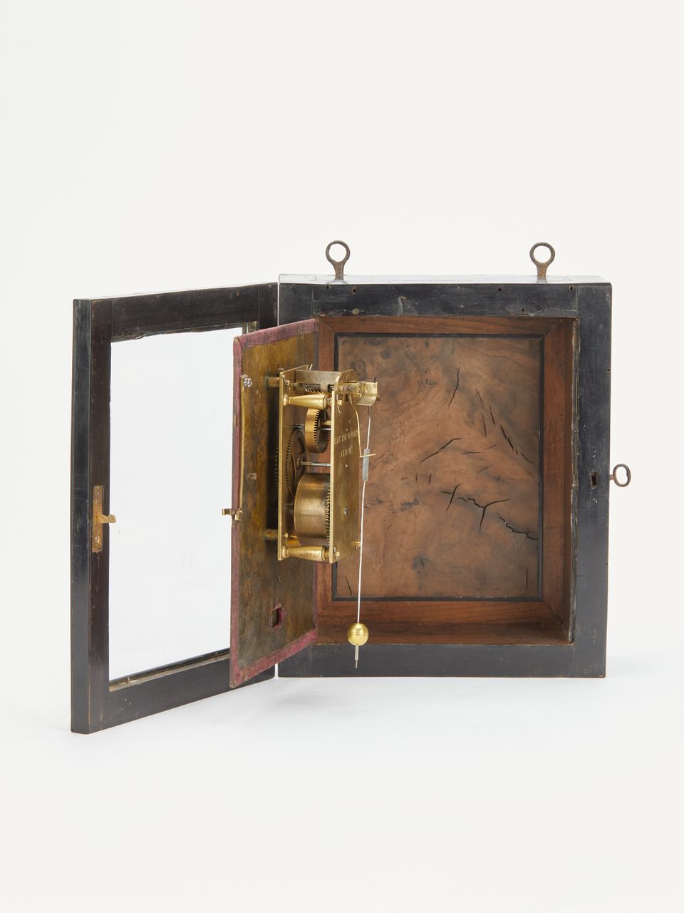 French religieuse wall clock with verge escapement pendulum - image 4