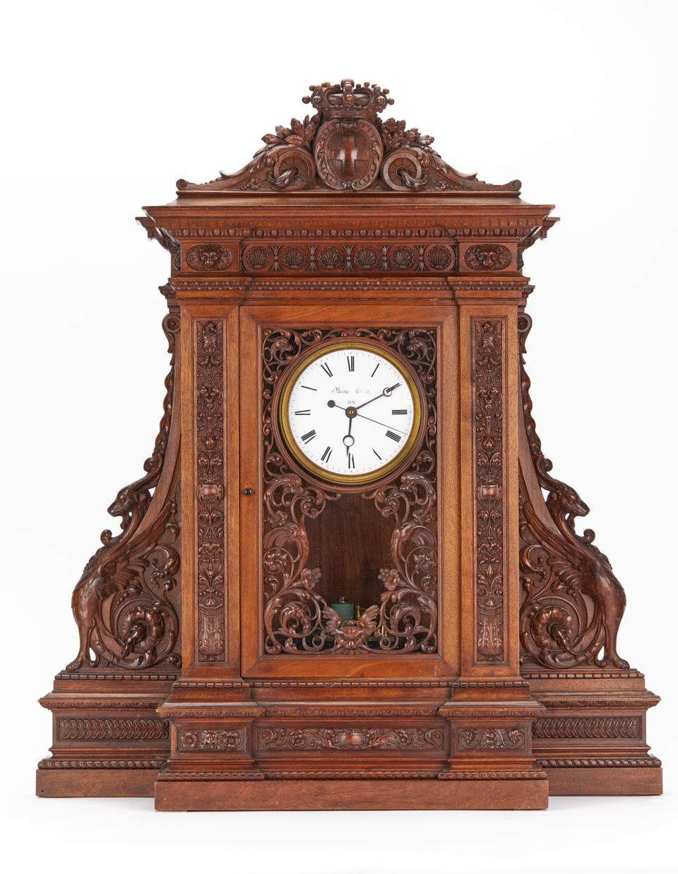 Electric oak mantel clock Matthias Hipp - image 2