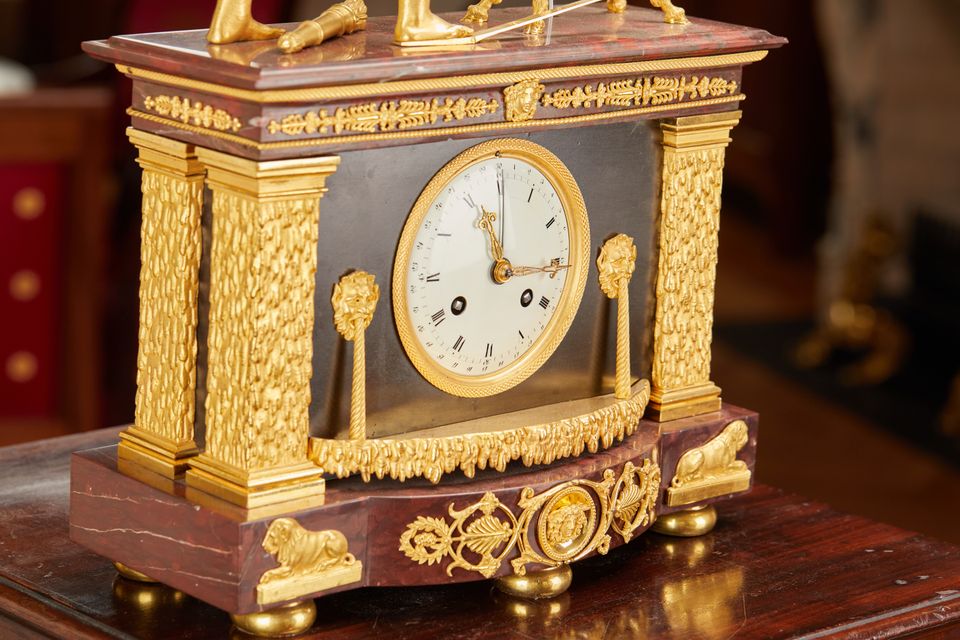 Animated Louis XVI/ Empire mantel clock - image 11