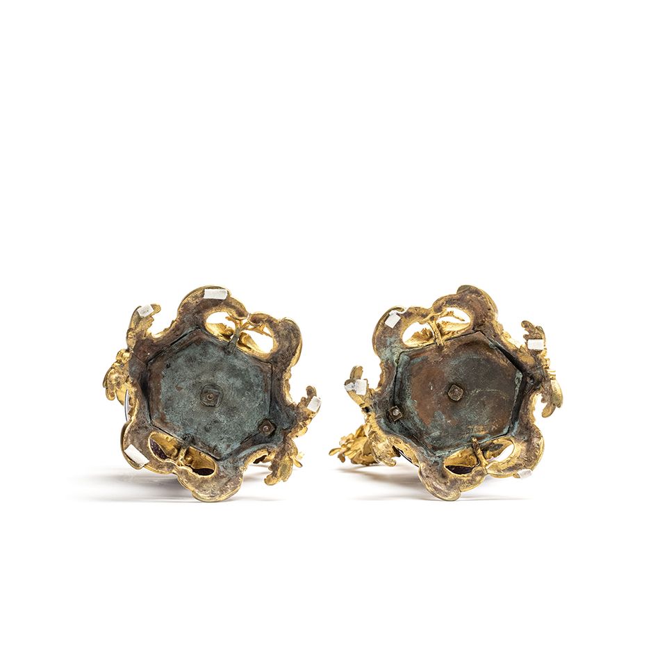A pair of 18th-century Louis XV ewers (vases) made from Egyptian porphyry - image 2