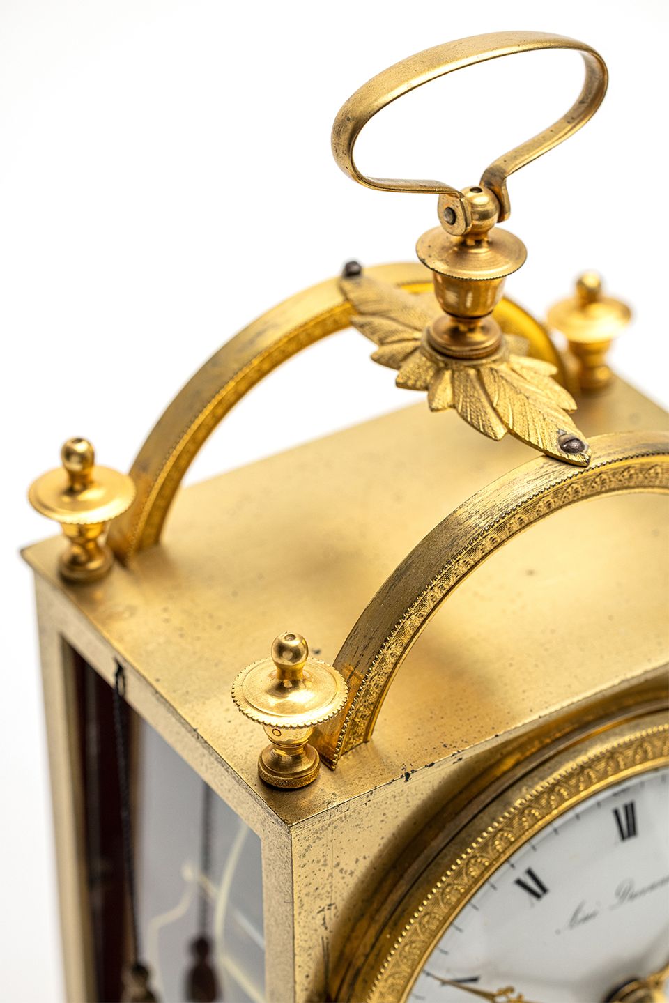 Swiss travelling clock signed "Aime Ducomann a la Chaud du Fonds"on the dial  - image 9