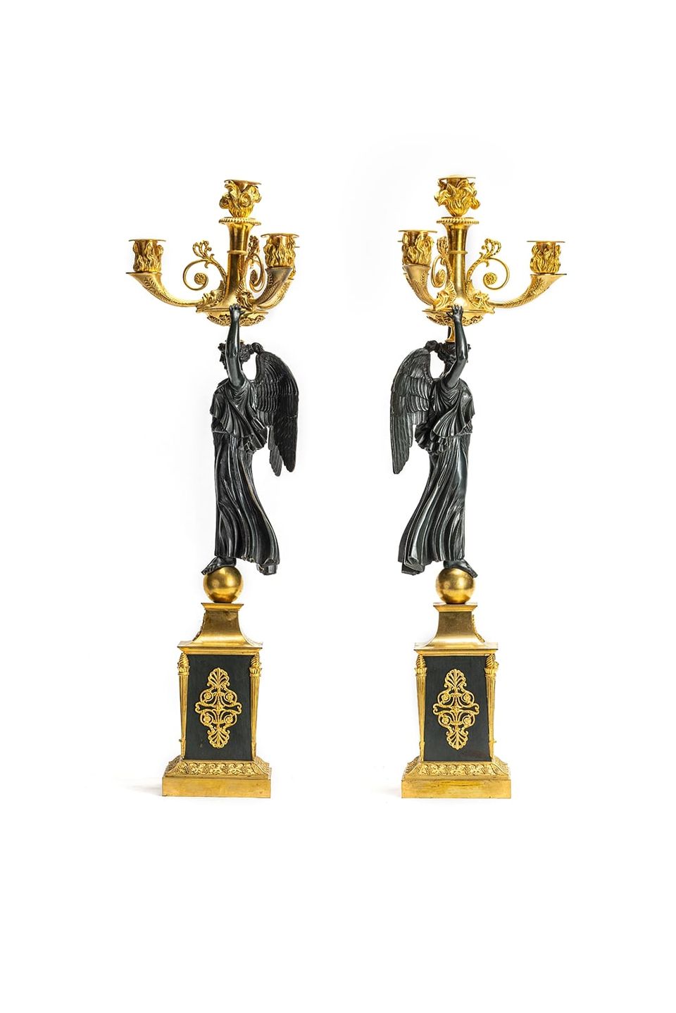 Set of two french empire candelabra - image 2