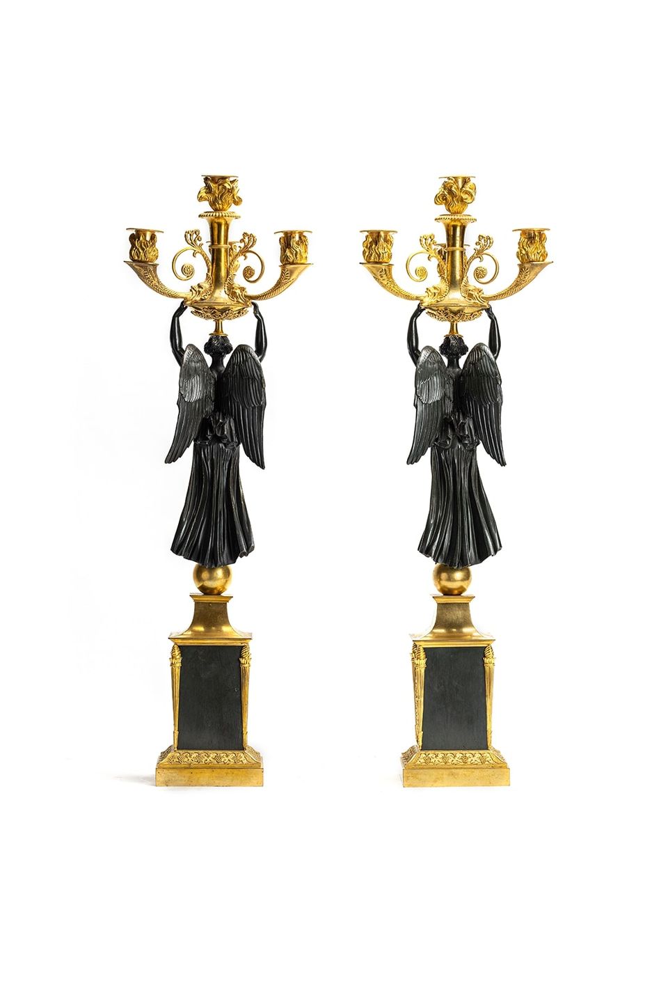 Set of two french empire candelabra - image 3