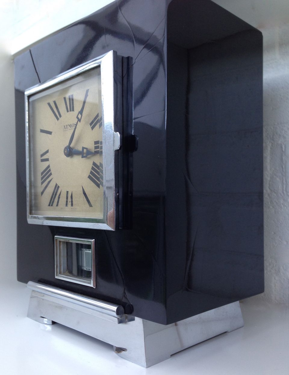 M197 Atmos clock in black case with print, J.L. Reutter UNNUMBERED! - image 4
