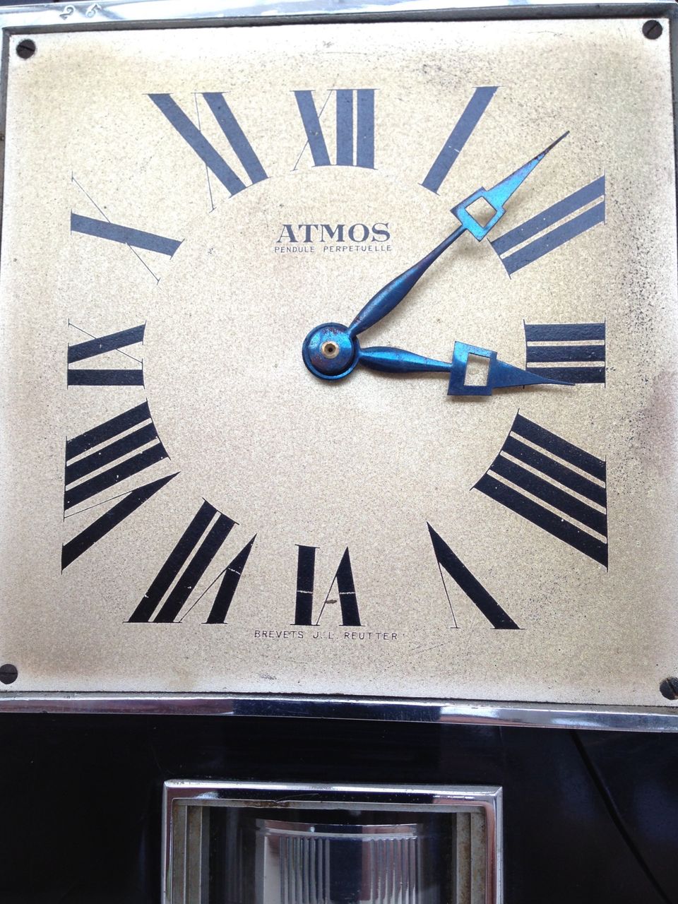 M197 Atmos clock in black case with print, J.L. Reutter UNNUMBERED! - image 3