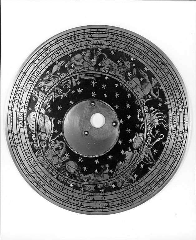 L02 Hollands staand horloge met Planisphere. - afbeelding 5