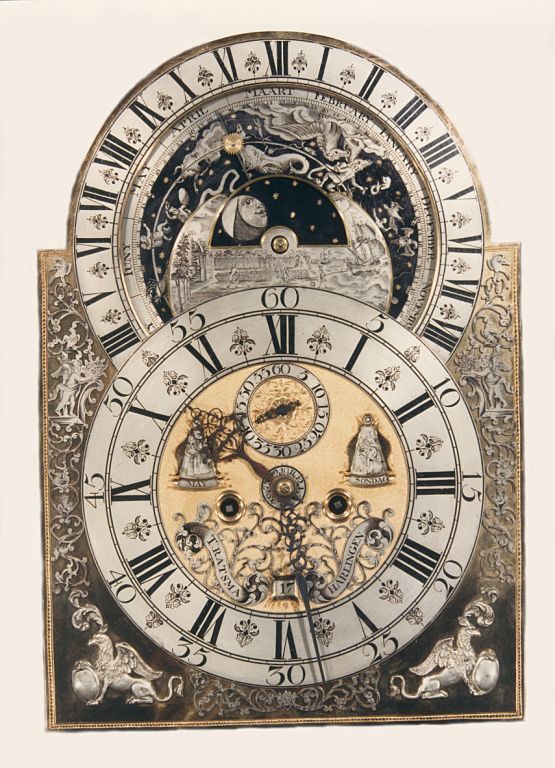 L02 Hollands staand horloge met Planisphere. - afbeelding 4