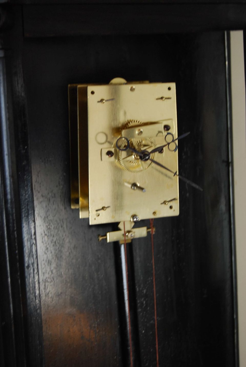V04 Miniature ebonized Vienna Wall Clock 8 days duration - image 14
