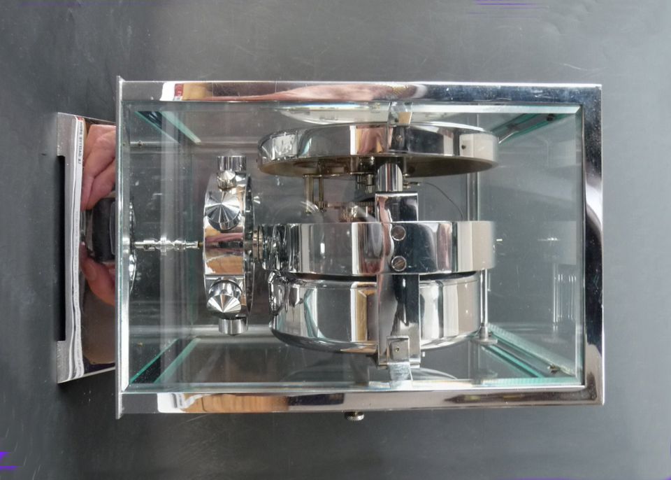 M153 Reutter nickel Atmos, no 3258, 5 glasses, France circa 1930. - image 5