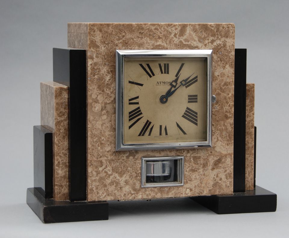 M158 French marble Reutter Atmos mantel timepiece - image 3
