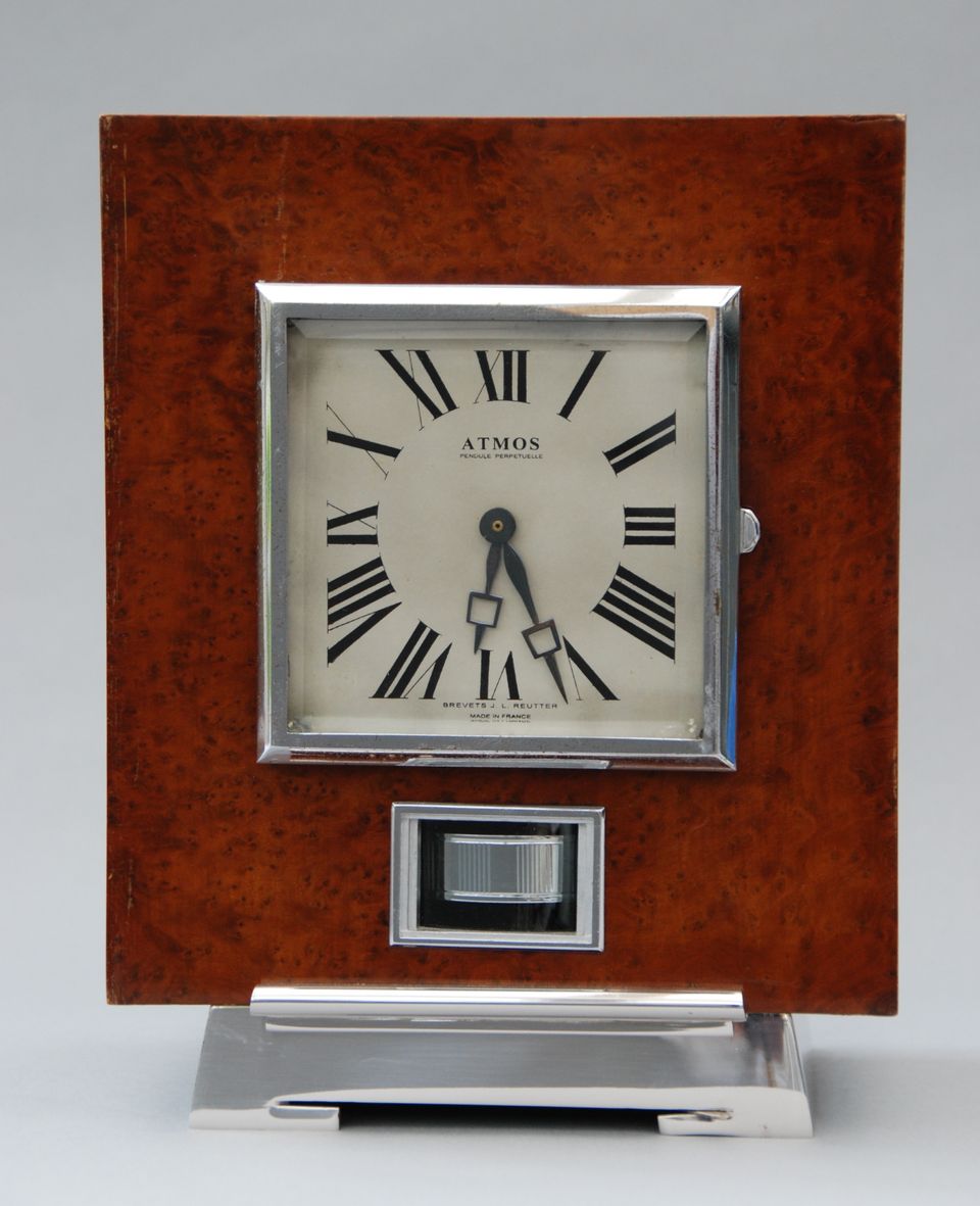 M149 Atmos clock, Amboina wood, J.L. Reutter, France circa 1930. - image 2