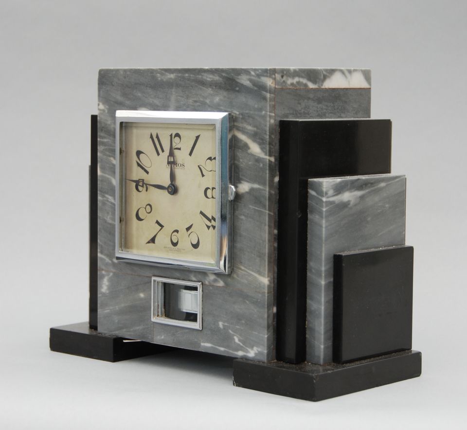 M165 French marble Atmos mantel timepiece set Reutter. - image 5