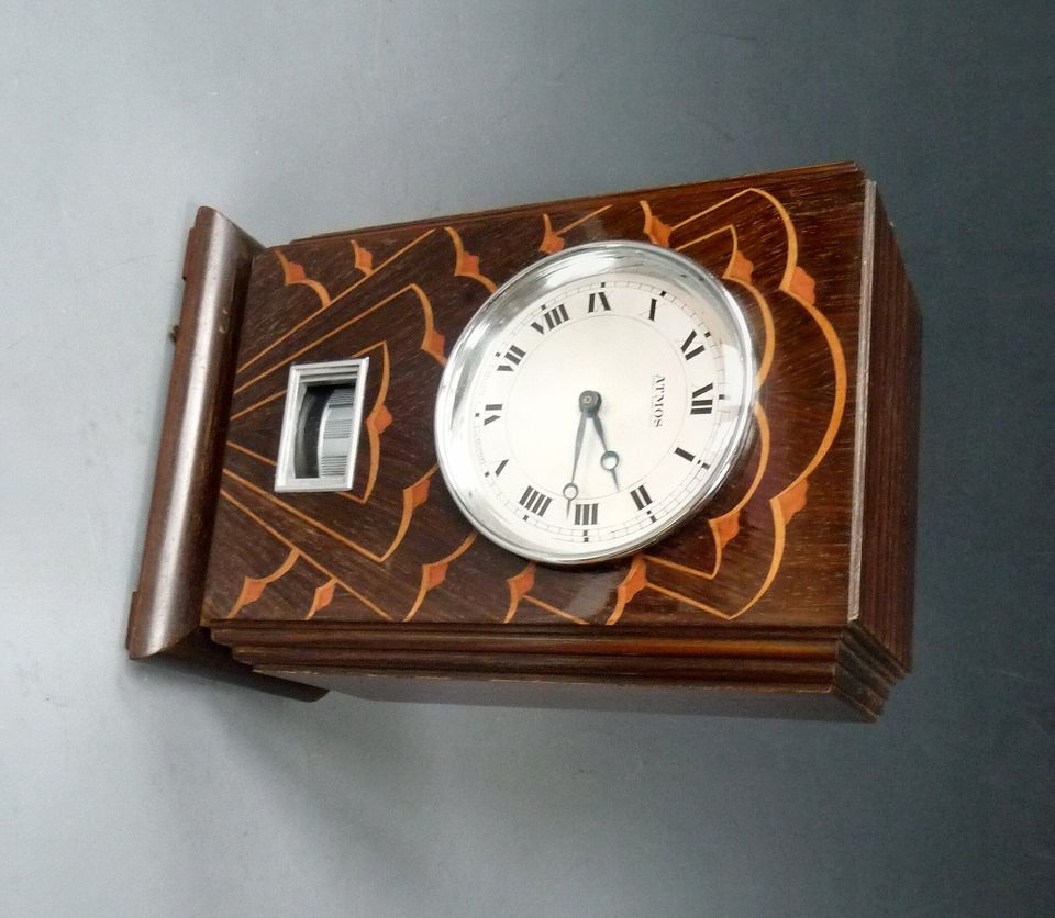 M169 Coromandel wooden Reutter Atmos clock, Art Deco period and style, France ca 1930. - image 3