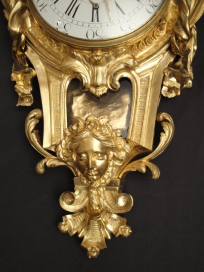 W26 Gilt bronze ormolu Cartel, double signature Jean Baptiste Helye - Paris, France - image 4