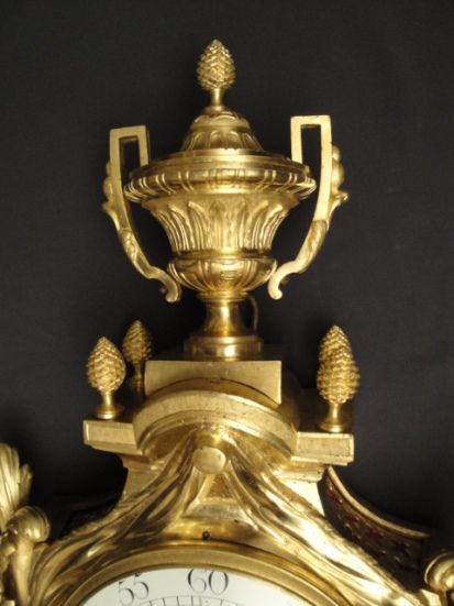 W26 Gilt bronze ormolu Cartel, double signature Jean Baptiste Helye - Paris, France - image 5