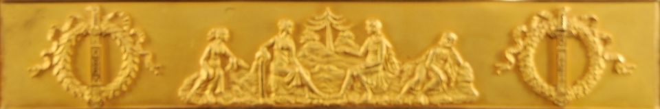 M01 French Ormolu Two Horse Chariot Clock, 'The Chariot of Telemachus'. - afbeelding 6