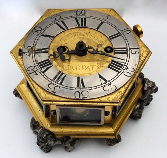 T18 Table clock with fusee movement, signed by the Dutch maker Christian Minepott - image 2