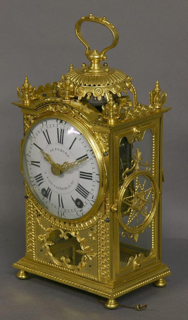 C13 Ormolu Quarter-Repeating 'Pendule d'Officier'LeFebure a Fontainebleau. - image 5