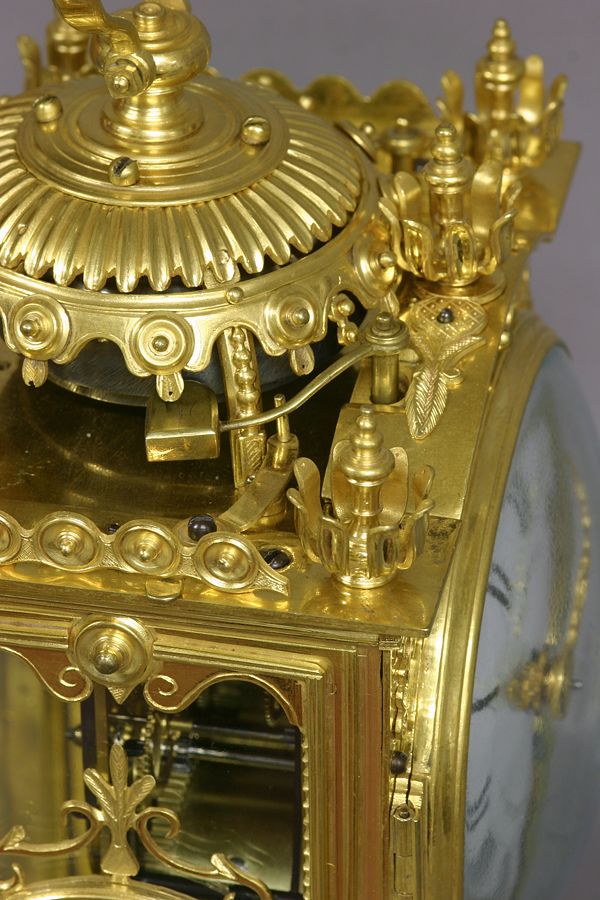 C13 Ormolu Quarter-Repeating 'Pendule d'Officier'LeFebure a Fontainebleau. - image 4