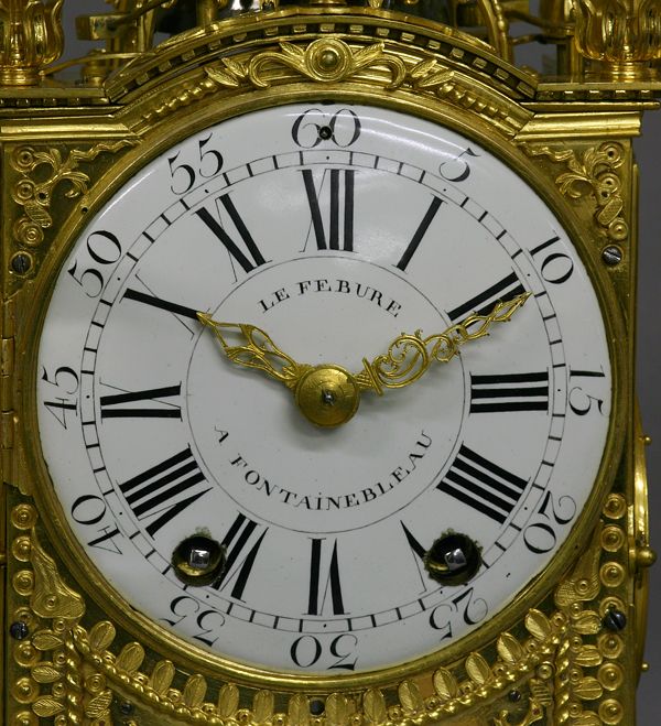 C13 Ormolu Quarter-Repeating 'Pendule d'Officier'LeFebure a Fontainebleau. - image 3