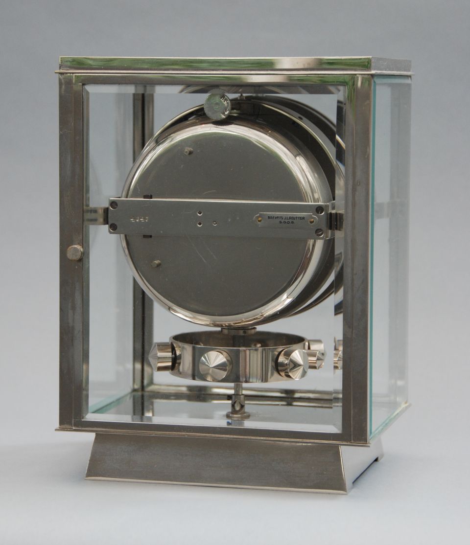 M183 Nickel plated art deco J. L. Reutter four-glass Atmos clock - image 4