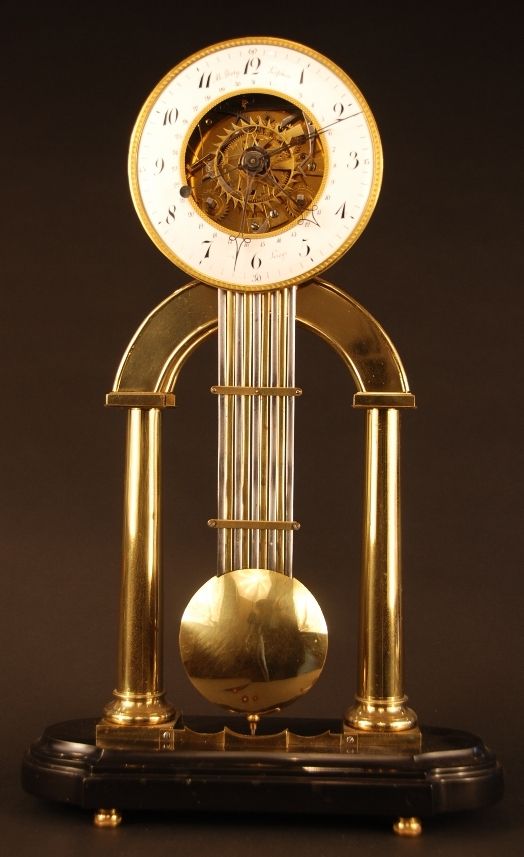 S01 Skeleton clock with glass dome - image 2