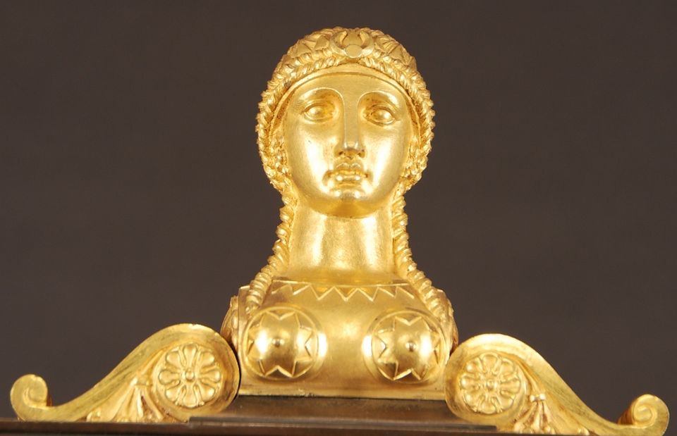 M21 Ormolu and Patinated Bronze Mantel Clock - image 3