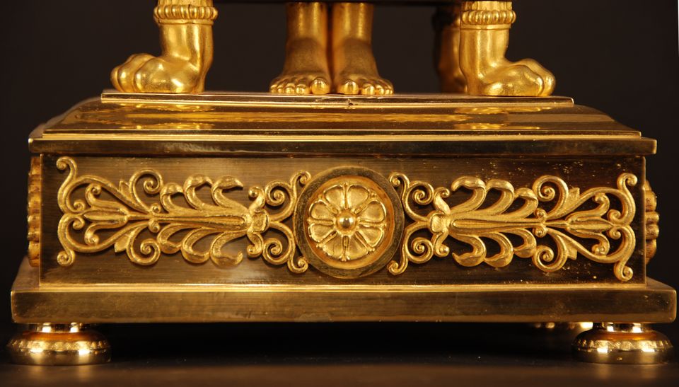 M21 Ormolu and Patinated Bronze Mantel Clock - image 6