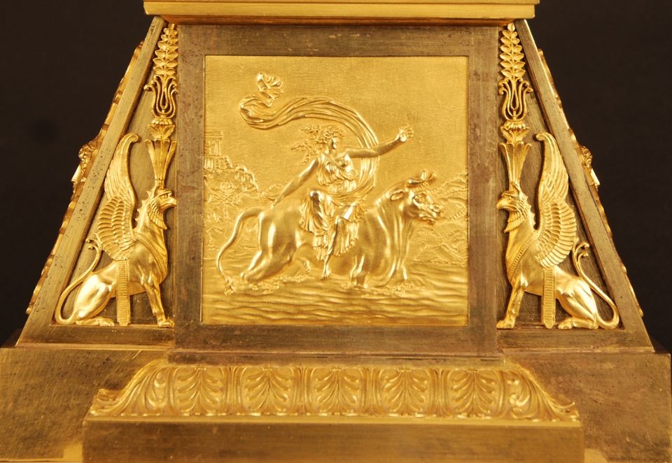 M77 Directoire - 1793-95 - gilt bronze mantle clock, in original condition, eight day duration - image 4