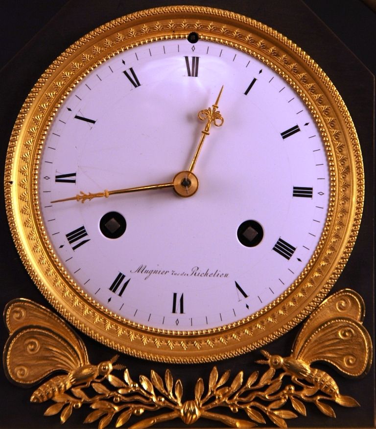 M68 Fraaie vergulde Franse pendule - afbeelding 5