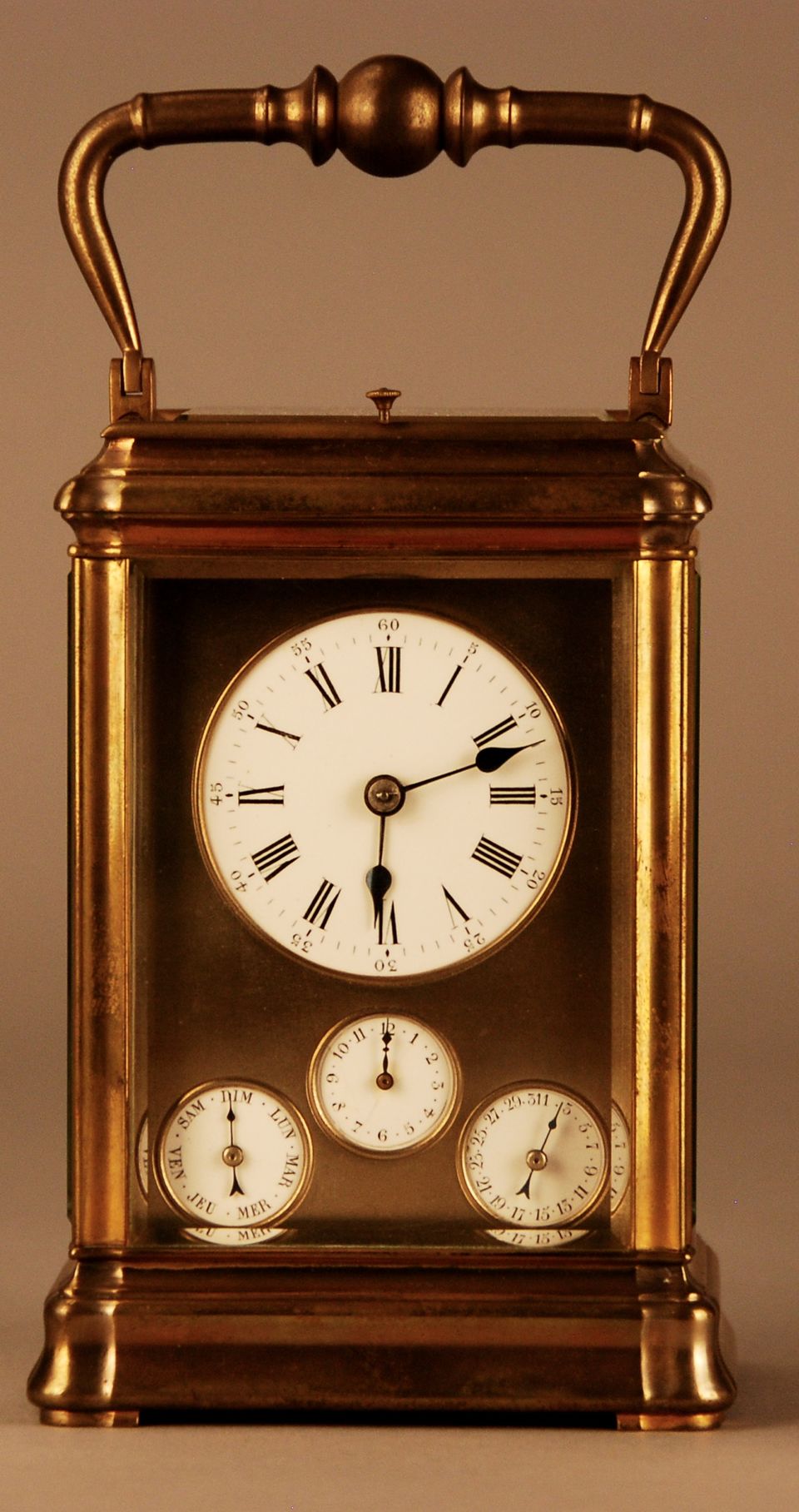 C02 Grande sonnerie multi dial travel alarm clock full calendar - image 2