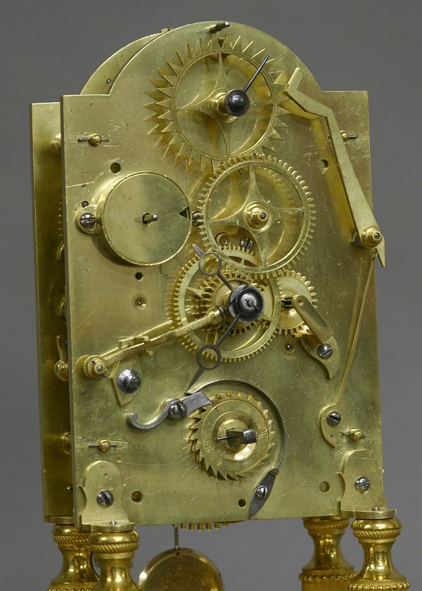 S14 Ormolu and silvered-bronze mantle clock - afbeelding 8