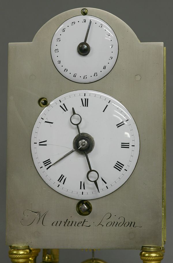 S14 Ormolu and silvered-bronze mantle clock - afbeelding 9