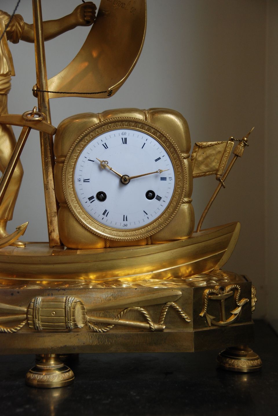 M156 Gilt bronze French Directoire 'genre clock' - image 6